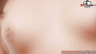 Adorable british teenie seduced at rubs