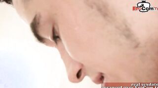 Adorable british teenie seduced at rubs