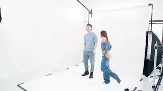Blake Blossom is back for another photoshoot. This time Blake is acting as the producer and director for Vanna Bardot and Chad Alva. The trio poses, with Blake taking her own turn in front of the camera as well as telling Chad and Vanna what she wants.