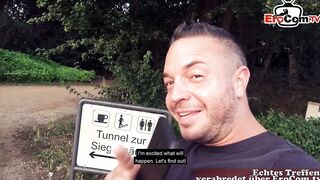 Outdoors Sex after disco with german blonde teenagers hoe