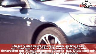 German chubby blonde mom picked up and fuck outdoor
