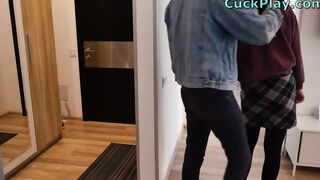 Bondage Cuck Tied Down And Pegged W Cumshot Femdom
