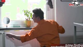 Sexual German Tattoo Milf banged! into a sexy MMF 3some