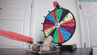 CBT Spinning Mystery Wheel Femdom Ball Busting Handjob