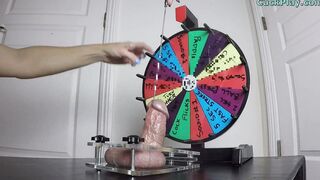 CBT Spinning Mystery Wheel Femdom Ball Busting Handjob