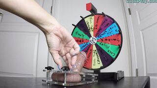 CBT Spinning Mystery Wheel Femdom Ball Busting Handjob