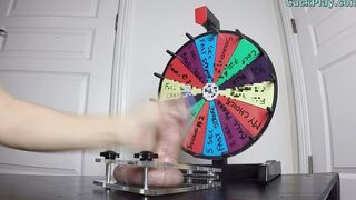 CBT Spinning Mystery Wheel Femdom Ball Busting Handjob