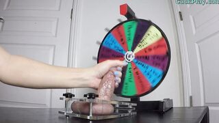 CBT Spinning Mystery Wheel Femdom Ball Busting Handjob