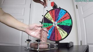 CBT Spinning Mystery Wheel Femdom Ball Busting Handjob