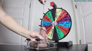 CBT Spinning Mystery Wheel Femdom Ball Busting Handjob
