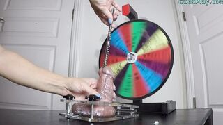 CBT Spinning Mystery Wheel Femdom Ball Busting Handjob