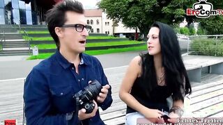FAKE AGENT - photographer picks up German teenie on street