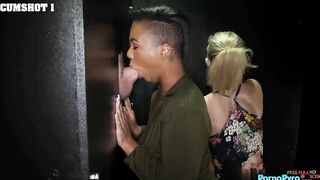 Girlfriends Avery Jane & Maddy Haze Suck Gloryhole Cock For The 1st Time