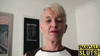 Dirty mature whore was waiting all day to be his sex slave