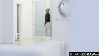 BLACKEDRAW Stranded Scarlett ride stranger's throbbing big black cock
