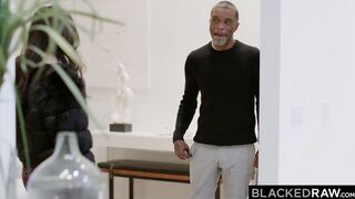 BLACKEDRAW Stranded Scarlett ride stranger's throbbing big black cock
