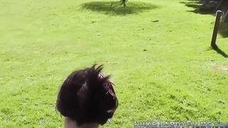 British bimbo getting outside fucked