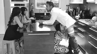 pretty asian girls fight over a big stud cock