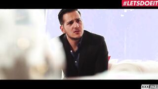 XXXSHADES - Stunning HR Manager Clea Gaultier Fucked the new Guy during Interview - LETSDOEIT