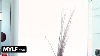 Mylf - Cock Craving Cougar Wraps Her Lips Around Her Stepsons Veiny Penis And Slobbers On It