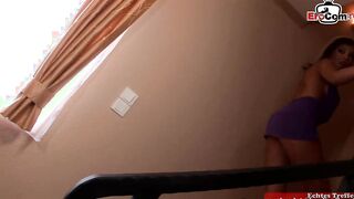 19 Yo into fishnet tights assfucked in a gang bang