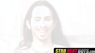 Long haired deviant cock swallows naughty jock dick