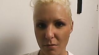 Handsome MILF receives facial after anal cock slamming