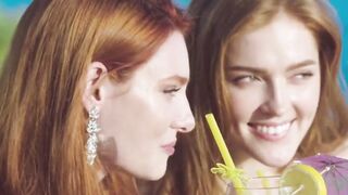 gorgeous redheads seduce bartender while on vacation