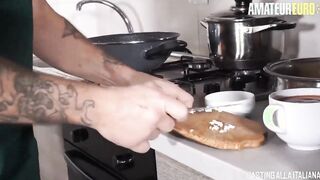 AMATEUREURO - Italian mom Rough Anal Before Dinner