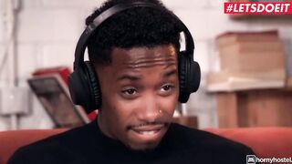 HORNY HOSTEL - Penelope Cross Is Hungry For Ebony Joystick