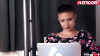 HORNYHOSTEL - Short Hair German Hottie Gabi Gold Banged By big black dick - LETSDOEIT