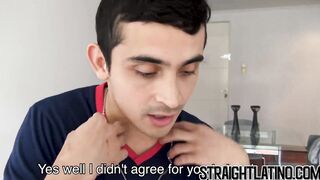Dude pays for straight Latino to suck him off hard