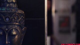 Cade enters his girthy cock inside Pol's hole