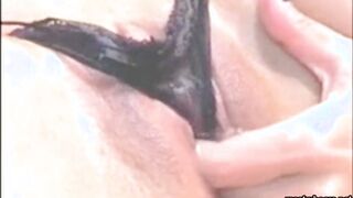 squirt with my panties in my pussy