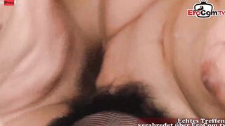 Bushy Japan young woman hooker screams and getting inseminated in the cunt