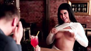 Lady D is hoping for a gentleman, and she getting one with Charlie Dean. When she arrives, he has already got a drink ready for her. Pulling out a chair, he helps Lady D take a seat. She flashes him to prove that she's feeling the heat, even hiking up her