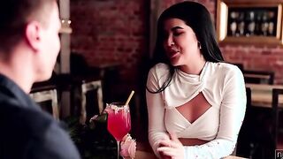 Lady D is hoping for a gentleman, and she getting one with Charlie Dean. When she arrives, he has already got a drink ready for her. Pulling out a chair, he helps Lady D take a seat. She flashes him to prove that she's feeling the heat, even hiking up her
