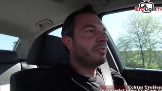 Slim german blonde bitch pick up inside outside for real pounded date