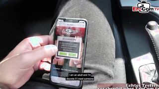 Slim german blonde bitch pick up inside outside for real pounded date