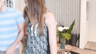 hot blonde stepmom seduces young boyfriend