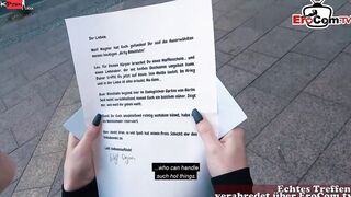 german thin 18yo 19 year old pick up into outside