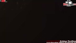 German BBW Skank fucks outdoors during the sex date