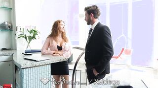 PUREMATURE Ginger Mature Secretary Krissy Lynn Anal Fuck By Big Dick Boss