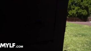 Milfty - Lucky Latino Next Door Helps Huge Melons Mom With Her Yard Work And Getting Rewarded With Bj