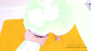 Cute young girl practice on daddy s big cock