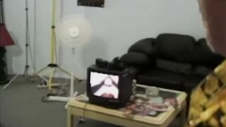 Big tits hottie analpounded balls deep in classic video