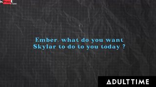Skylar Snow Toys Ember Snow's Tight Little Asshole!