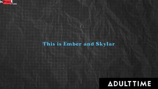 Skylar Snow Toys Ember Snow's Tight Little Asshole!