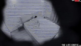 Spy on this cute 19 yo as she getting naked and masturbates eagerly