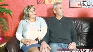 German chubby grandmother try ffm 3some swinger casting